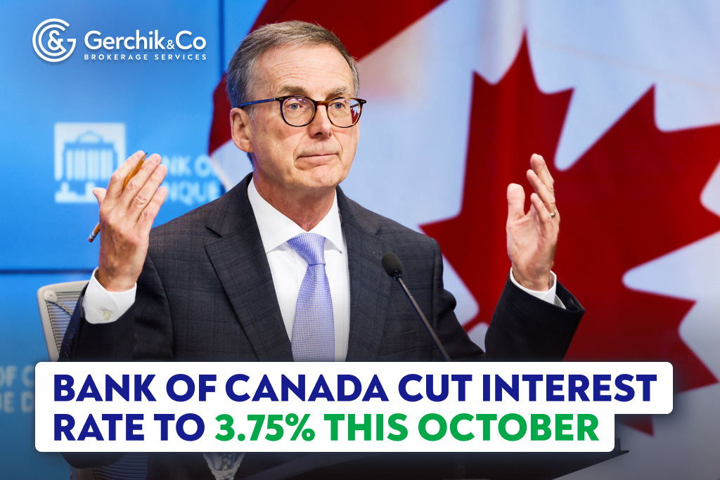 Bank of Canada Cut Interest Rate to 3.75% This October